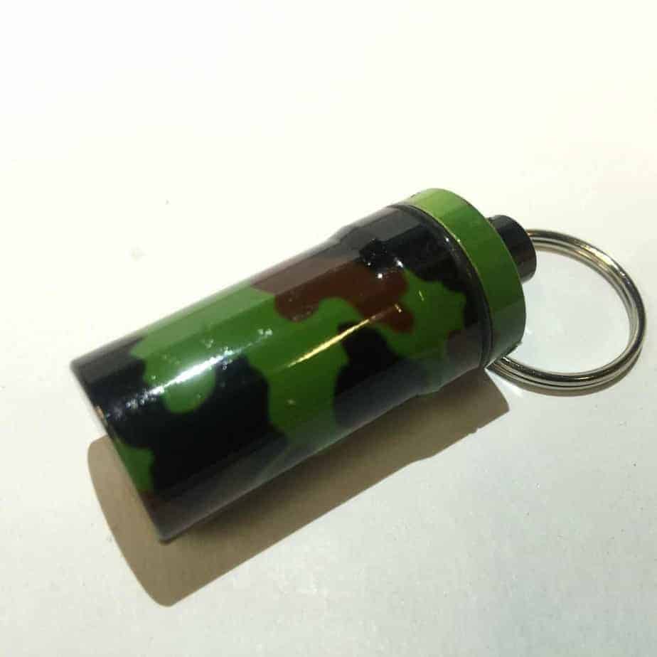 Camo Bison Tube Geocache Container with Water Proof Log and Seal Ready to Hide 