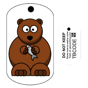 Bear Trackable Travel Bug Unactivated Free Shipping 