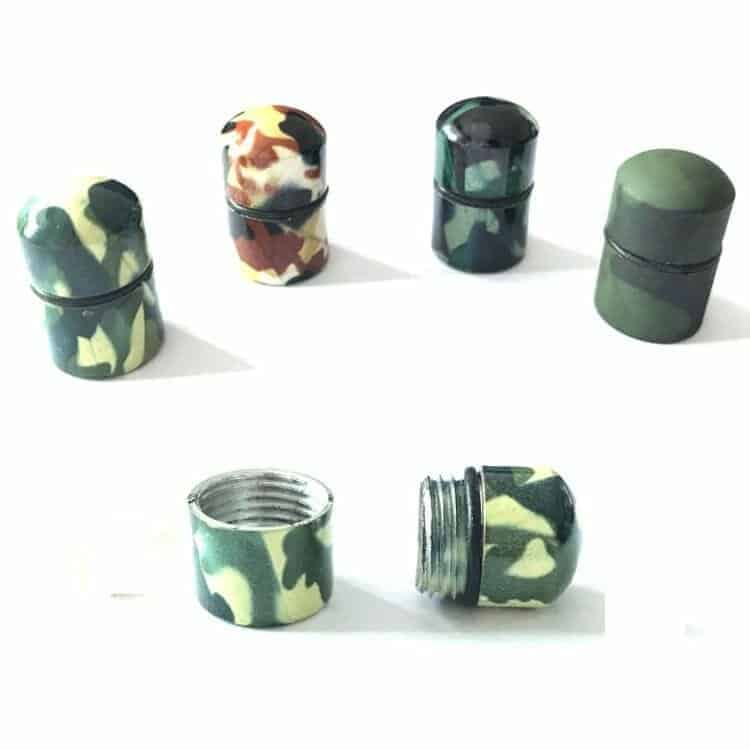 Small Cylinder Geocache- Dark Camo