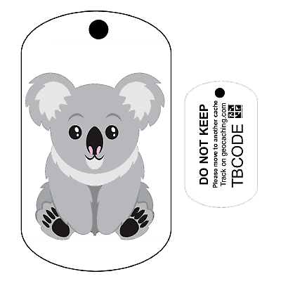 For Geocaching Trackable Tag Unactivated Kevin the Koala Travel Bug 