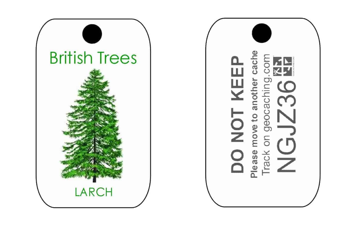 British Trees Trackable Tag for Geocaching series of Tags (like a Travel Bug) - Image 11