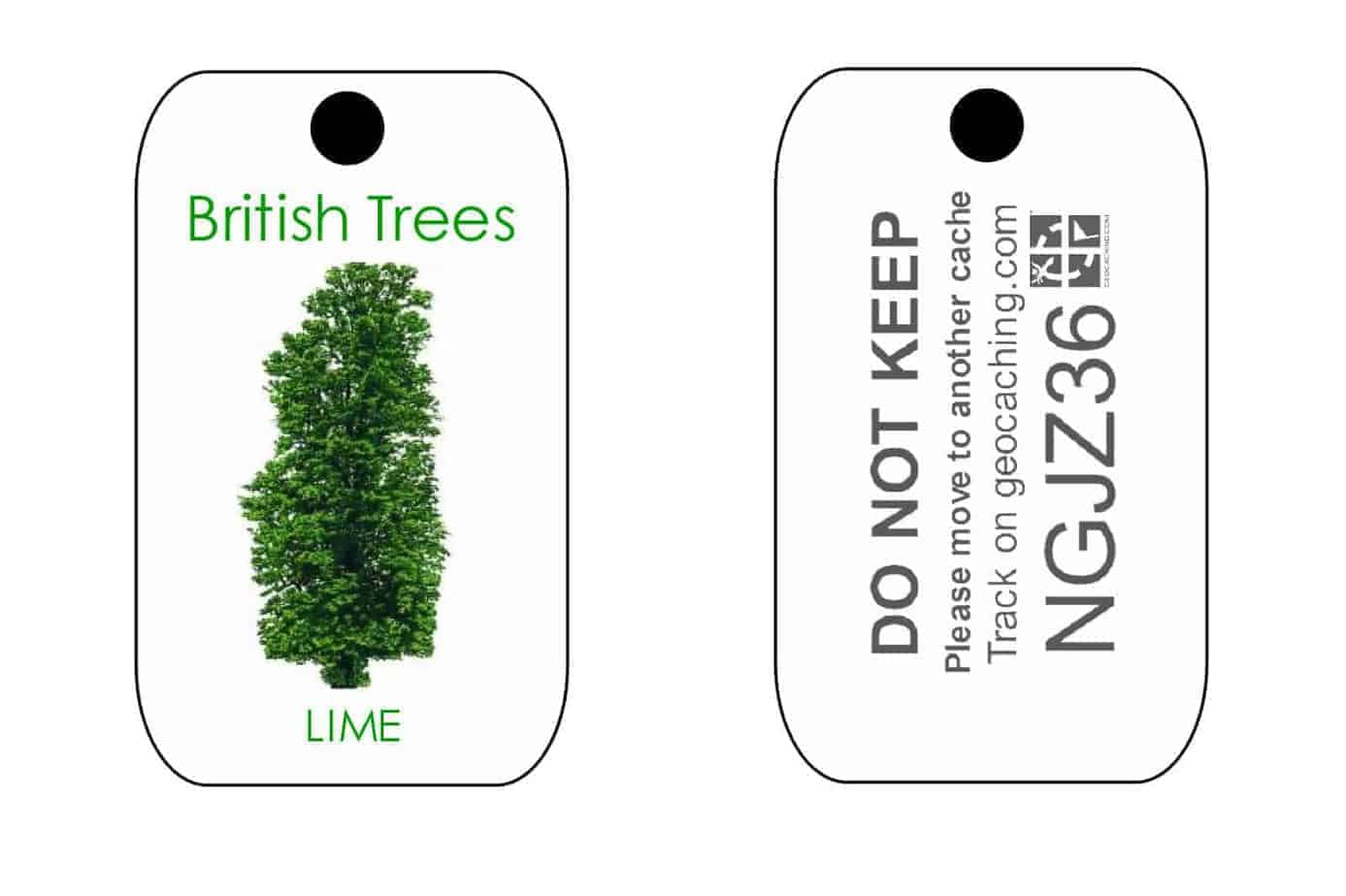 British Trees Trackable Tag for Geocaching series of Tags (like a Travel Bug) - Image 12