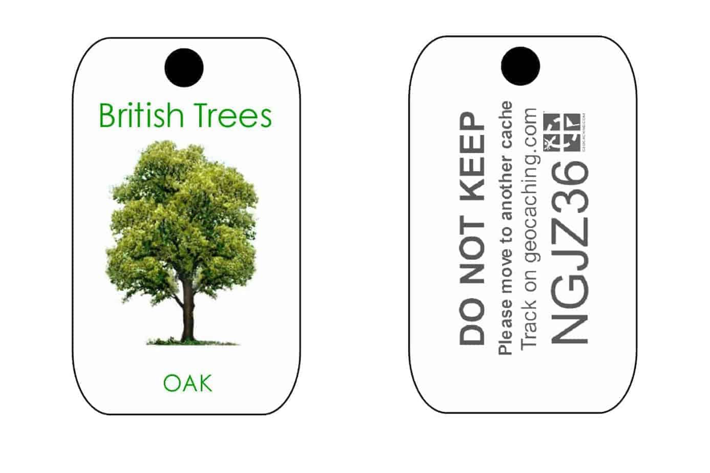 British Trees Trackable Tag for Geocaching series of Tags (like a Travel Bug) - Image 13