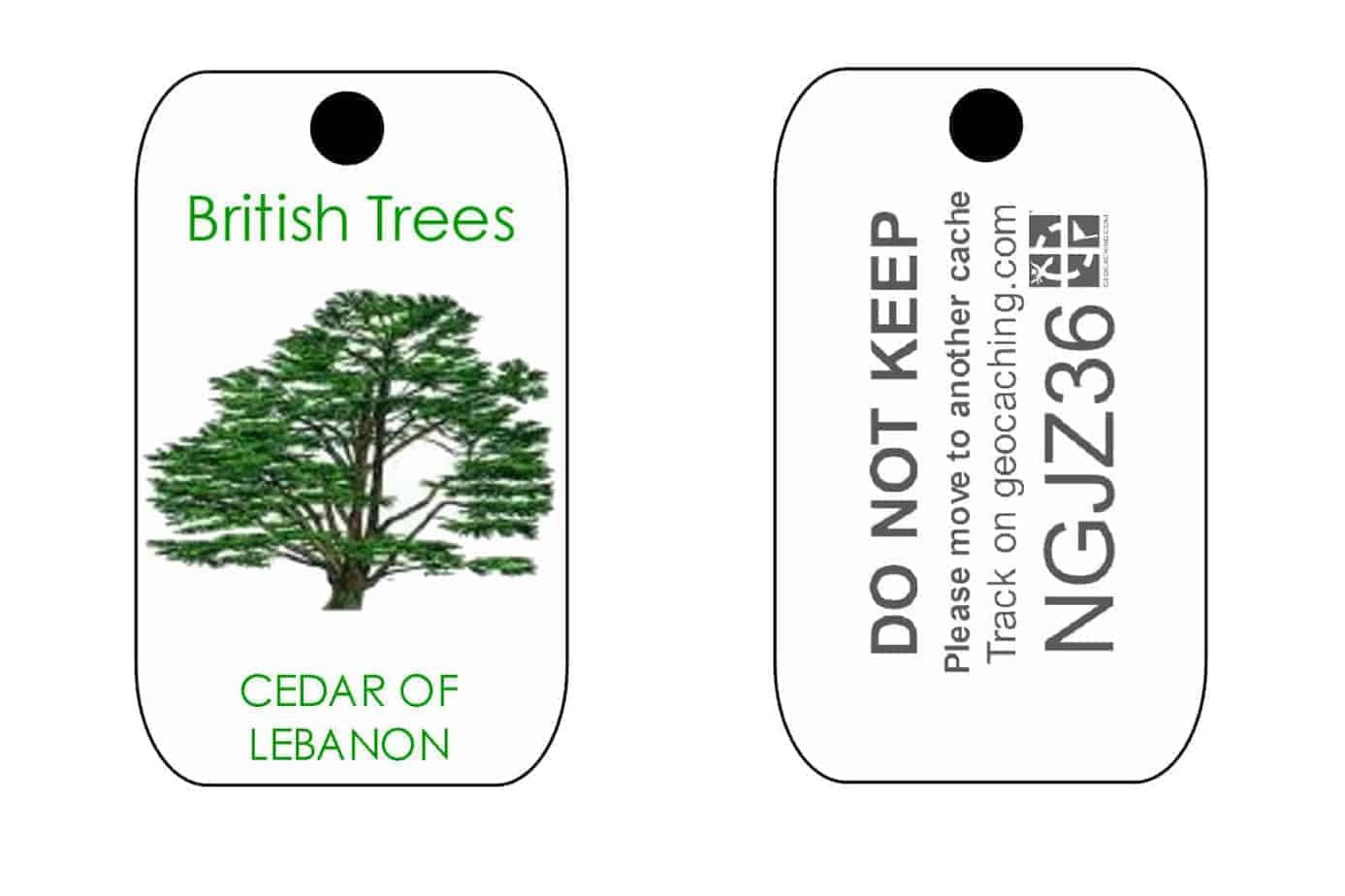 British Trees Trackable Tag for Geocaching series of Tags (like a Travel Bug) - Image 5