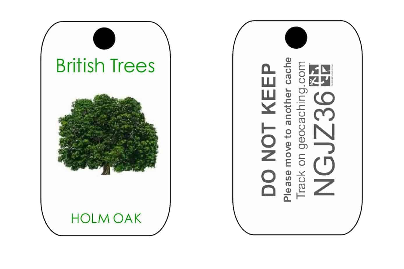 British Trees Trackable Tag for Geocaching series of Tags (like a Travel Bug) - Image 7