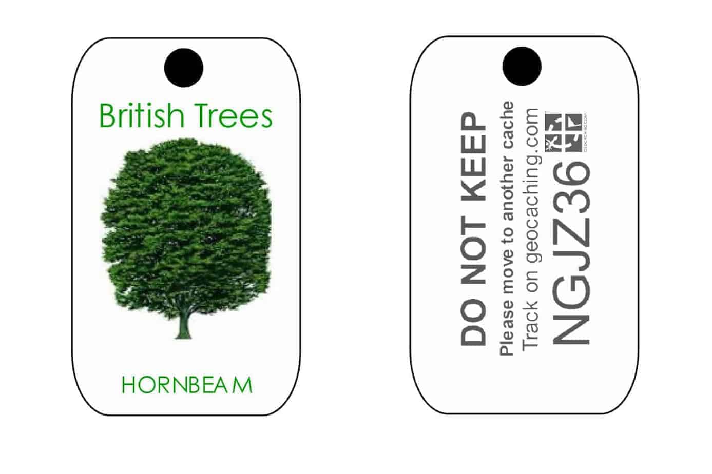 British Trees Trackable Tag for Geocaching series of Tags (like a Travel Bug) - Image 8