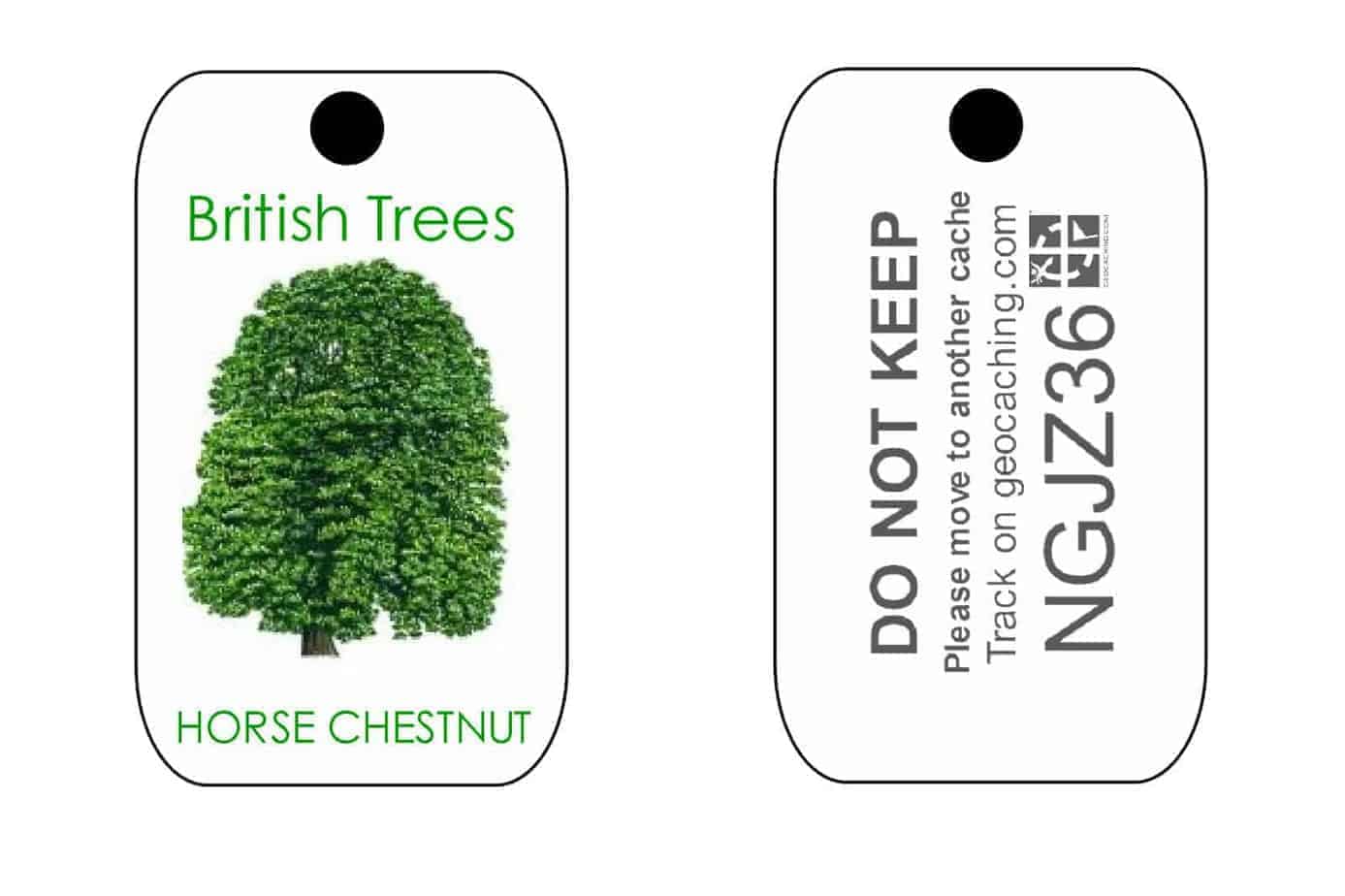 British Trees Trackable Tag for Geocaching series of Tags (like a Travel Bug) - Image 9