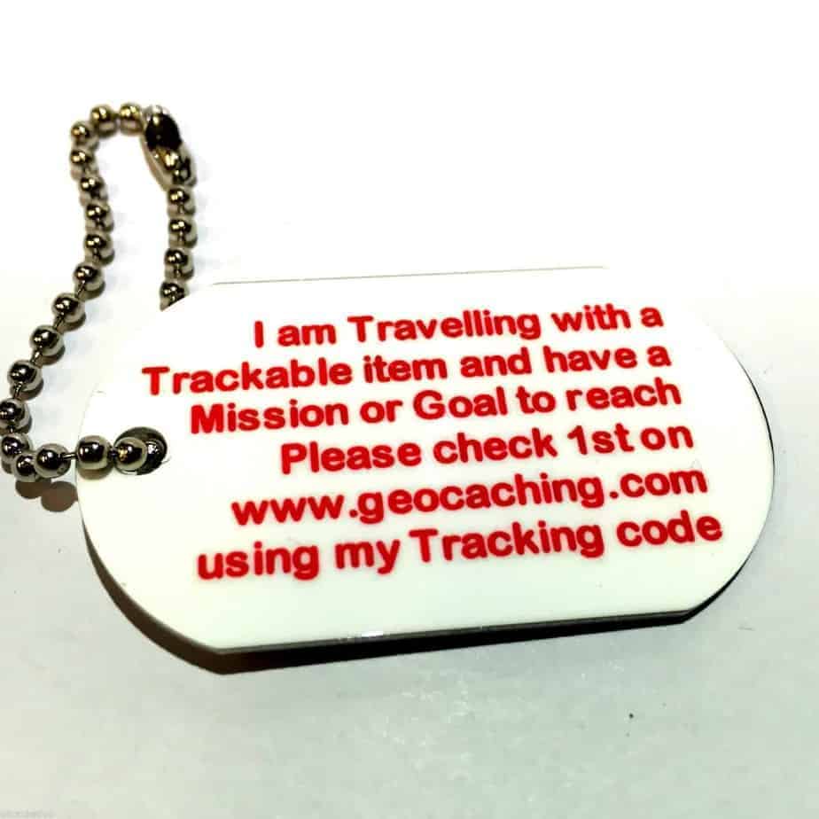 Mission Buddy or Goal Tag for ANY Geocache Trackable Tag *Off the Shelf READY* 