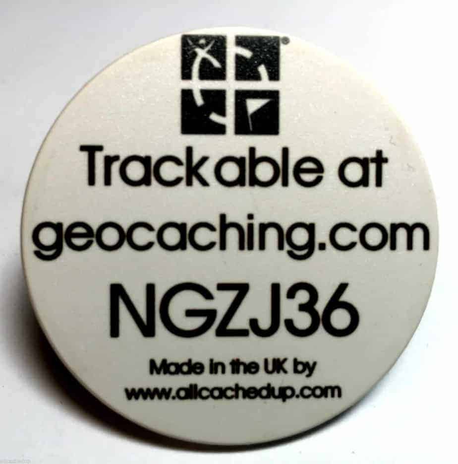 Trackable Geocaching Button Various Designs, Unactivated 
