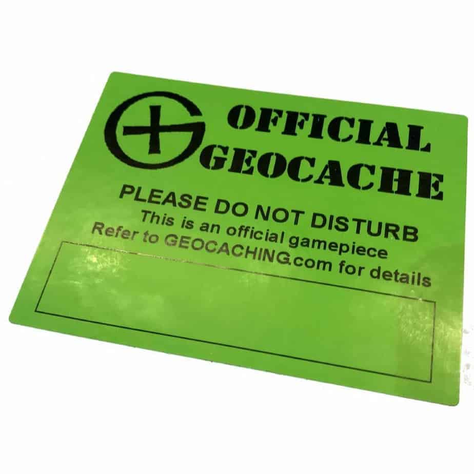 12 x Cache stickers for Geocaching various colours 