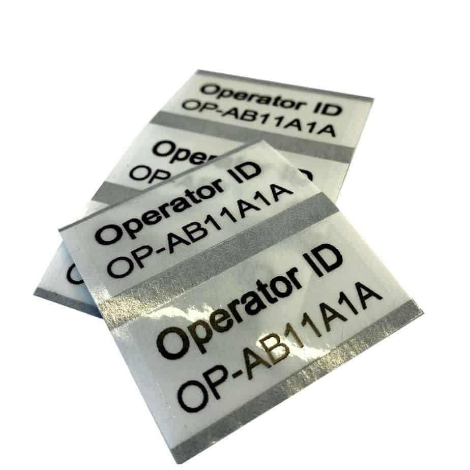 Flyer ID Labels for UAV Drone 12mm SET of 5 CAA Approved Operator 