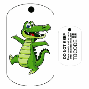 Alf the Alligator (Travel Bug) For Geocaching - Trackable Tag - Unactivated