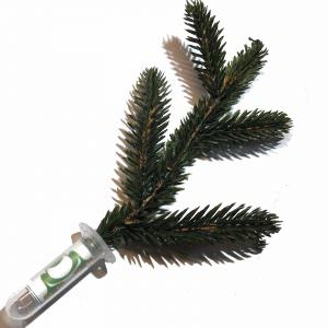 Pine or Fir Tree Twig Sneaky Geocache Container Logged Ready to Hide Waterproof