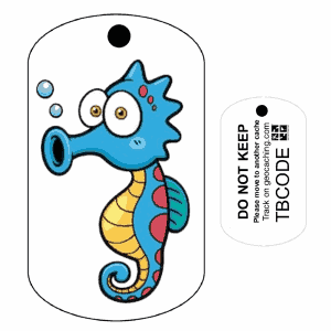 Steve the Seahorse (Travel Bug) For Geocaching - Trackable Tag