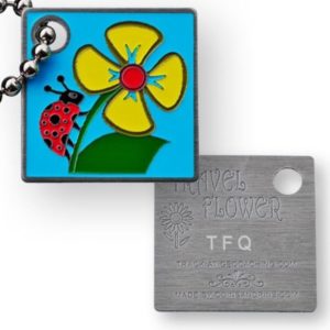 Travel Flower (Travel Bug) For Geocaching - Trackable Tag - Unactivated