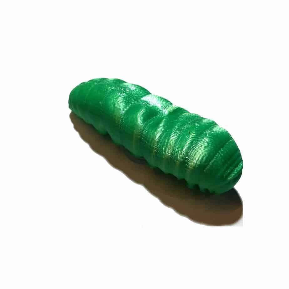 Sneaky Magnetic Fat Green Caterpillar Geocache Nano Tube Container Ready to Hide 
